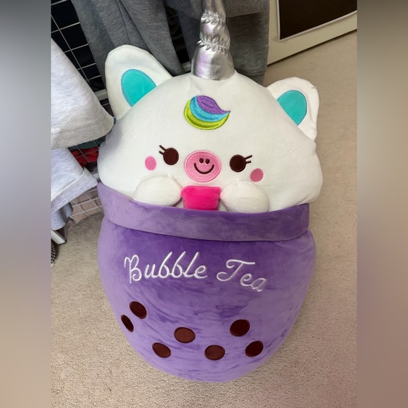 Other - Large Unicorn Bubble Tea Plush Pillow